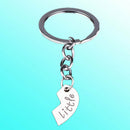 3pcs Heart Shaped Home Magnet Keychain Split Ring Pocket Keyring Holder New JUE