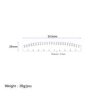 Stainless Steel Piano Tuner Wire Guage Ruler Keyboard Ruler Numbers 12-24