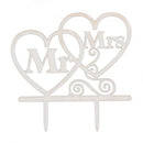 Rustic Wedding Cake Topper - Mr and Mrs style 38 W2J4