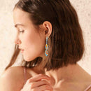 Women Girls Creative Spiral Leaf Earrings Significant Gift Decor Fashion Be J3C9