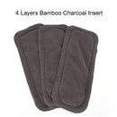 4Layers Soft Reusable Newborn Baby Bamboo Charcoal Cotton Liners Cloth Dia FT