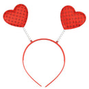 5PCS Red Love Heart Shaped Sequin Headband Valentine's Day Hair Hoop Hair L E6J4