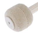 Bass Drum Mallet Wool Felt Head Percussion Mallets Timpani Sticks with Wood