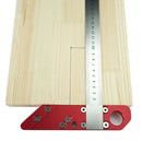 26cm Scribe Tool Home Center Line Round Heart Woodworking Ruler 45 Degree Angle
