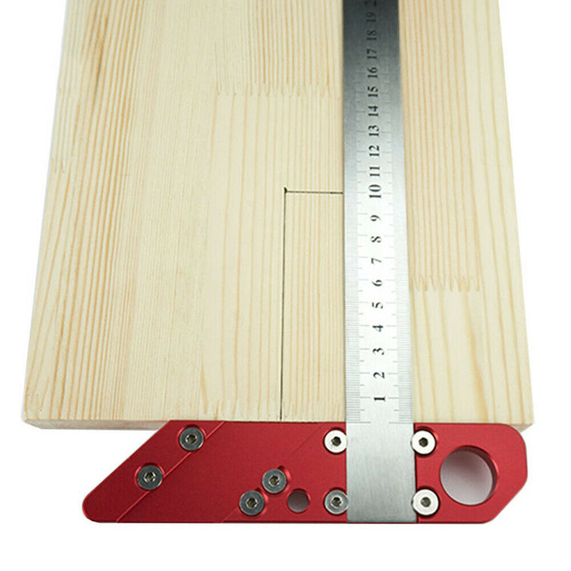 26cm Scribe Tool Home Center Line Round Heart Woodworking Ruler 45 Degree Angle