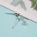 Professional Steel Ear Nose Navel Body Piercing Gun 98Pcs Studs Tool Kit Set M&O