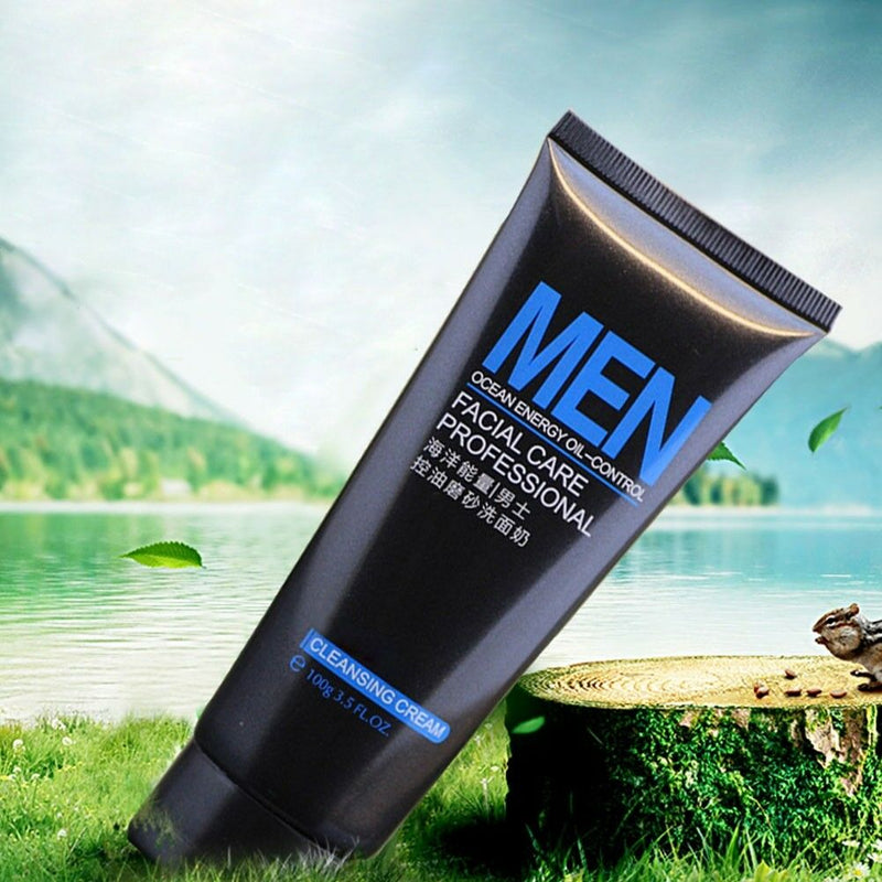 Mens Mud Facial Cleanser Face Wash for Oily Skin Blackhead Remover Foamin Dwgp
