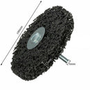 4'' Poly Strip Wheel Rust Paint Clean Angle Grinder Disc with 6mm Shank