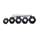 6-Piece Broken Nut Bolt Extractor Hex Nut Stud Removal Tool