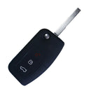 Silicone car key cover remote cover fit for Ford Fiesta 3 Buttons fold key: