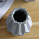 Gray European Profile Matte Diamond Porcelain Vase Modern Fashion Ceramic V D9Y6