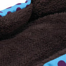 Removable cushion House Bed for Pets Dog Cat S Blue, Black dots W6S6