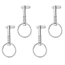 4xStainless Steel Quick Release Pin Pull Ring For Boat Bimini Top Deck Hinge