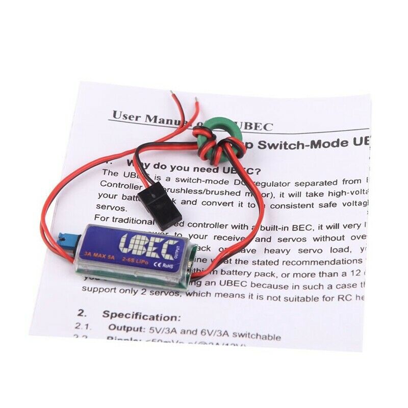 3A Switch Mode UBEC 5V 6V max 5A Lowest RF Noise G3C2