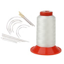 14Pc Upholstery Sewing Needles + 1 Spool Heavy Duty Thread for Carpet Sewing