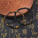 2Pcs Men's Natural Stone Bracelet 6mm Yoga Beaded Crystal Ball Jewelry Gifts