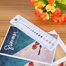10 x Knitting Gauge Ruler Plastic Knitting Needle Size Gauge Ruler Inches/c