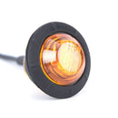 Amber 10Pcs Mini 12 / 24V 1'' Round LED Button Side Marker Lights Car Trai ME