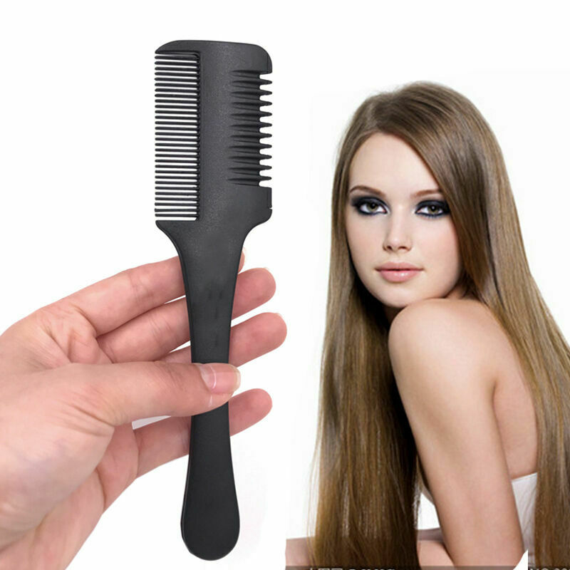 Professional Hair Razor Comb Black Shaving Cutting New.. Thinning Comb M6B9