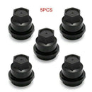 5X 15661036 Black 24mm Auto Car Plastic Wheel Lug Nut Covers Caps For Chevrolet-