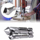 3pcs HSS Titanium Coated Countersink Deburre Drill Bit Metal Steel Wood Tools