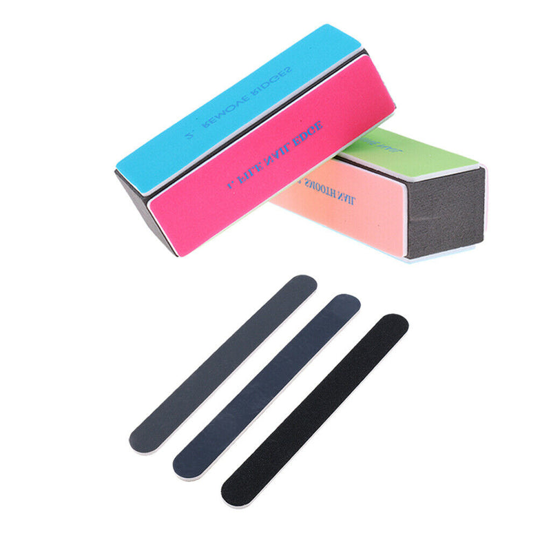 5x DIY Polishing Grinding Trimming Stick Bar Blocky Polisher Nail Art Tools