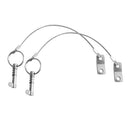 4pcs Stainless Steel Quick Release Pin with 6.3" Lanyard for Boat Top Deck