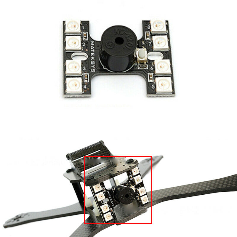 LED Tail Light WS2812B with Loud Buzzer Board Dual Modes for FPV Racing RC Drone
