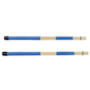 Blue 2pcs Bamboo Drumsticks+2pcs Drum Wire Brushes w/ Bag Percussion Parts