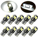 10PCS Canbus T10 194 168 W5W 5730 8 LED SMD White Car Side Wedge Light Lamp BX