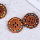 10pcs Wooden Buttons Natural Sewing Buttons Craft Clothes Decor clothing CraftME