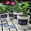 8x Multi Shapes Nice Chalk Black Board Mason Jar Labels Stickers Chalkboard ã€NME