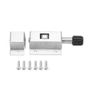 Stainless Steel Spring Loaded Push Button 6 cm long Gate Door Lock Trap Y1P1