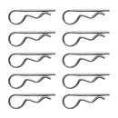 10 Pieces Marine Stainless Steel R Retaining Clip Spring Cotter Pin 3x50mm