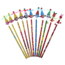 2x Child 22.5cm Cartoon Windmill Pencil Animal Kids Wooden Windmill Penci- OZ