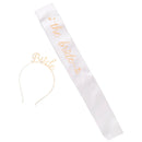 Wedding Accessories - Bride Hairband Headdress Headpiece+the bride Sash