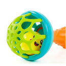 Fun games baby soft rubber teether rattle rod multi-functional baby rattle