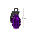 2pcs Universal Metal   Car Bike Auto Tyre Valve Dust Cap Cover Purple