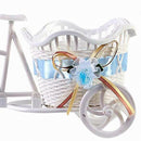 Flower Basket with Clock Wicker for Flower Vase and Gift Decoration Storage N3M4