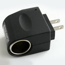 110V-220V AC Wall US Plug to 12VCar Charger Power Socket Converter Adapter Black