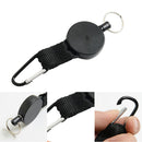 High Elasticity With Back Splint Sports Carabiner Key Chain Hanging Retractable