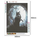 5D DIY Full Drill Diamond Painting Cross Stitch Embroidery Mosaic (Wolf05)
