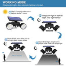 30 Led Solar Light Dual Head Solar Lamp Pir Motion Sensor Spotlight Waterpr