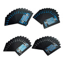 55Pcs/Set Poker Waterproof Plastic PVC Set Playing Cards Pure Black Regular Hot