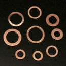 200X Flat Ring Gasket Set Assorted Solid Copper Car Crush Engine Seal Q9A2