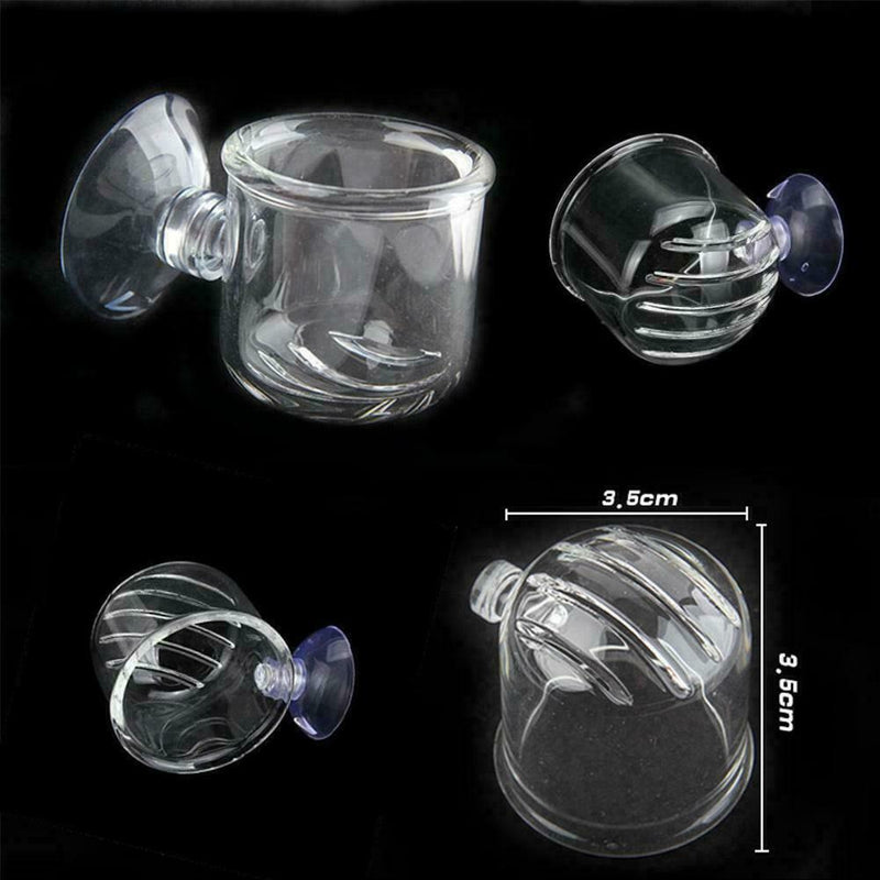 Aquarium/Fish Tank Holder Aquatic Plant Acrylic Cup Pet Pot Container Suppl U0H3