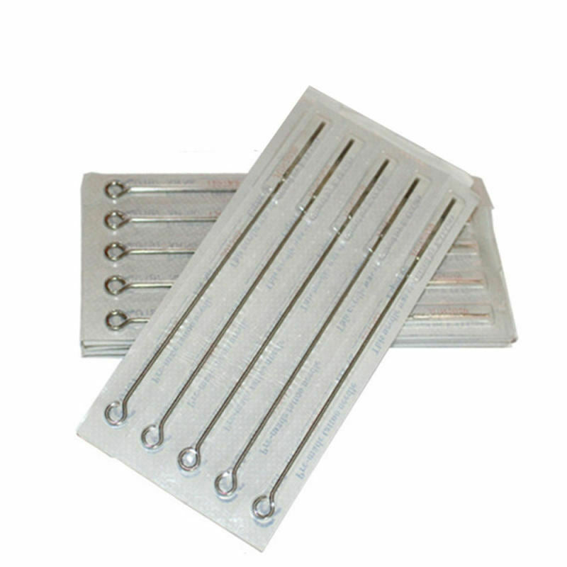 100X Sterile Disposable Tattoo Needles Body Art Mix Sizes 5/7/9 RL RS M1 VFG