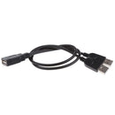 30cm USB-A Female to 2Port USB Male Y-Splitter Extension Adapter Cable