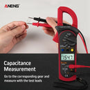 Aneng Digital Clamp Multimeter St201 2000 Counts Meter Ammeter Ac/Dc Voltag