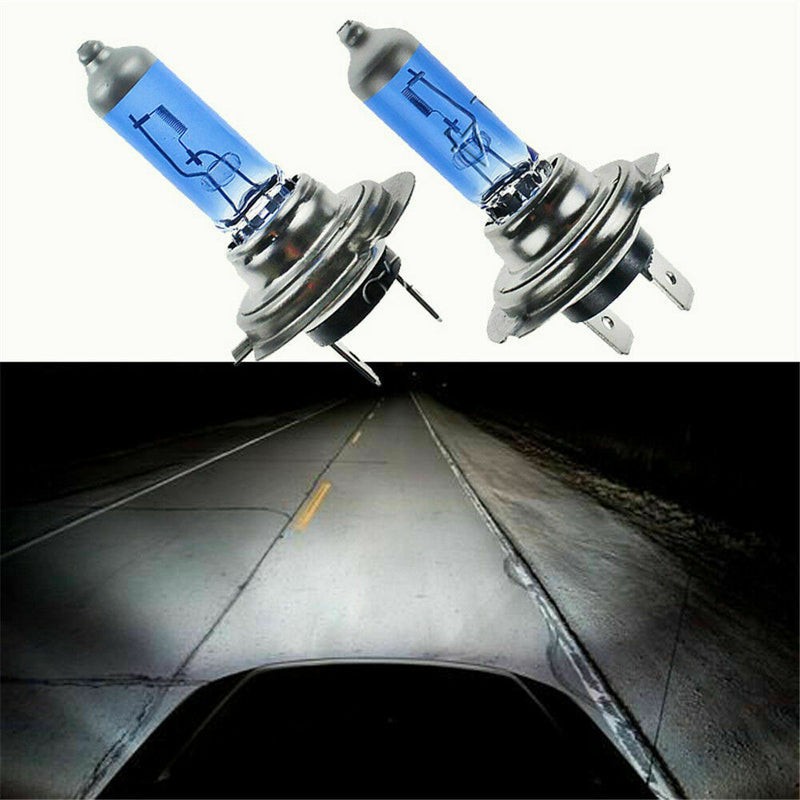 2PCS/Kit 100W White H7 Xenon Gas Halogen Headlight Light Lamp Bulbs 12V 6000K